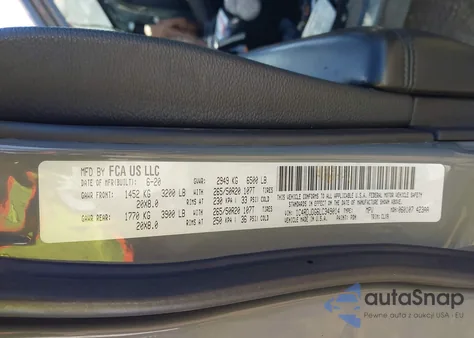 2020 Dodge Durango Gt Plus Awd из США, поврежденный, VIN 1C4RDJDG6LC349014